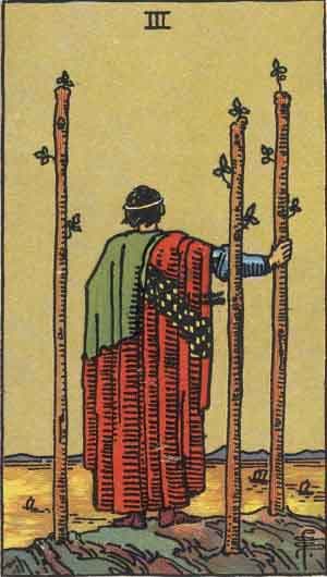 Three of Wands tarot card