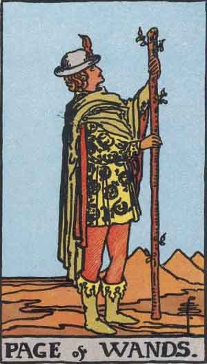 Page of Wands tarot card